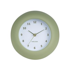 Karlsson wandklok Tender Rib – groen – Ø25cm