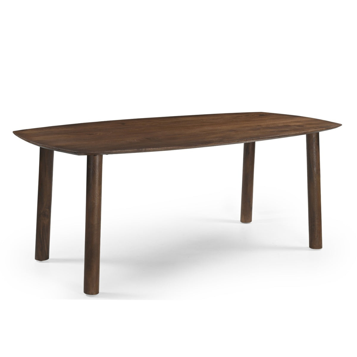 Giga Meubel Eettafel Leone - Deens Ovaal - Donkerbruin Hout - 200x100x