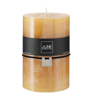 J-Line cilinderkaars – oker – XL – 95U – 6 stuks