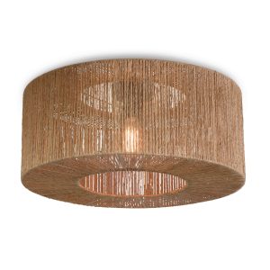 GOOD&MOJO plafonnière Iguazu – bruin – Ø60cm GOOD&MOJO plafonnière Iguazu – bruin – Ø60cm