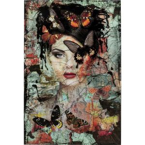 Kare Design Wandofoto Lady Butterfly 55x75cm