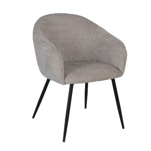 Giga Meubel Eetkamerstoel Meau – Stof/Metaal – Beige – Set van 2 Giga Meubel Eetkamerstoel Meau – Stof/Metaal – Beige – Set van 2