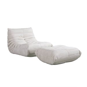 HOME DELUXE Relaxfauteuil met voetenbank CHILL – 102 x 87 x 70 cm
