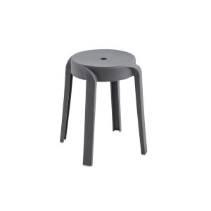 Home Deluxe | Kruk NIVO – grijs, set van 4 | stapelbaar