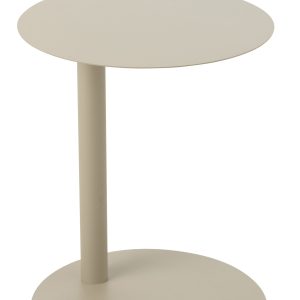J-Line bijzettafel Rond – metaal – beige