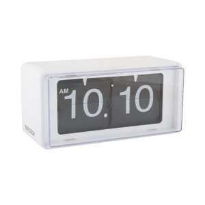 Karlsson wandklok Retro Boxed Flip – wit – 20x10x10cm