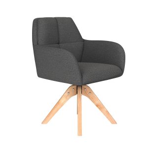 Housecraft Living Pete Eetkamerstoel Draaibaar Hout Grijs Housecraft Living Pete Eetkamerstoel Draaibaar Hout Grijs