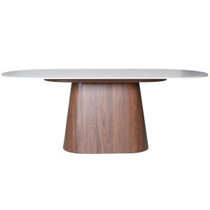 Giga Meubel Eettafel Madia – Wit Keramiek/Walnoot – 200x90x75cm Giga Meubel Eettafel Madia – Wit Keramiek/Walnoot – 200x90x75cm