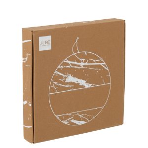 J-Line kaasplank Rond Marmer – steen – biege/naturel J-Line kaasplank Rond Marmer – steen – biege/naturel