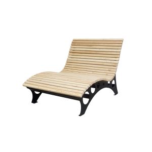 HOME DELUXE wave houten ligstoel TAIGA – 120 cm