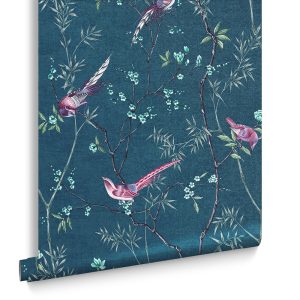 Graham & Brown Vliesbehang – Tori Teal – 10mx52cm