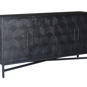 Giga Meubel Dressoir Jazz – Zwart Mangohout – 160x45x85cm Giga Meubel Dressoir Jazz – Zwart Mangohout – 160x45x85cm