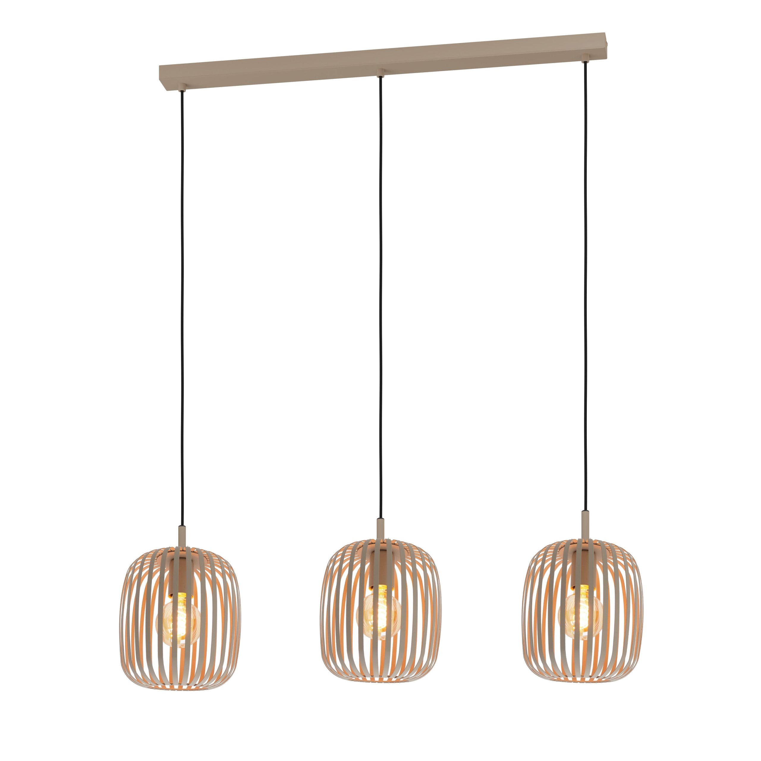 EGLO hanglamp Romazzina - e27 - 90 cm - zandkleur