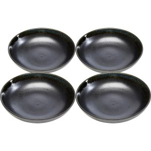 Kare Design Soepborden Kassandra zwart Ø23cm (4/set)