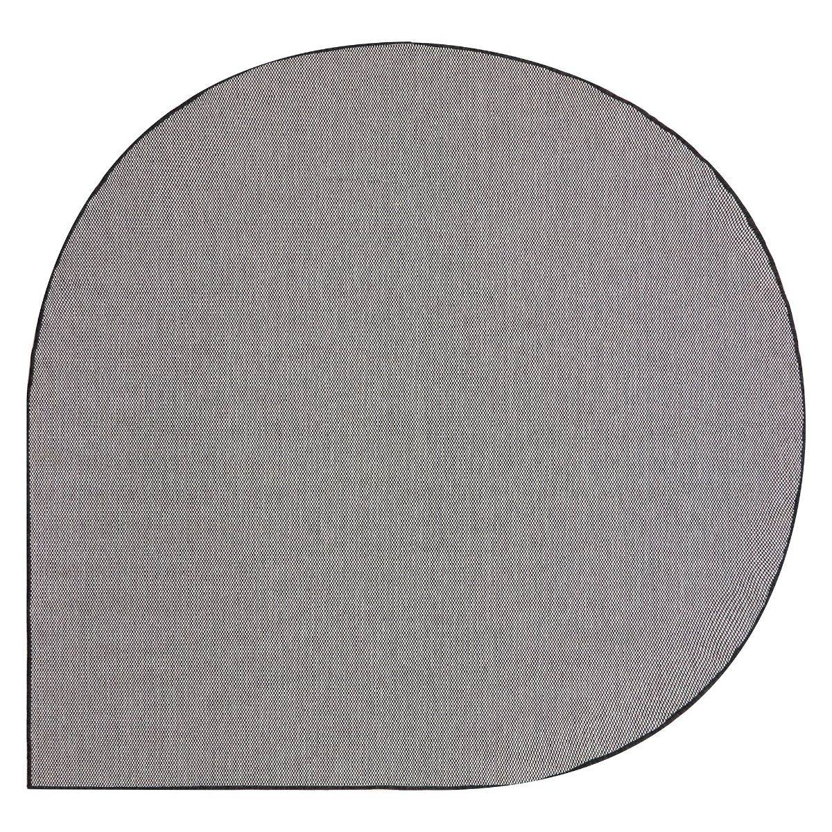 Interieur05 Buitenkleed Druppel Mono - Zwart/Wit - Dubbelzijdig - EVA