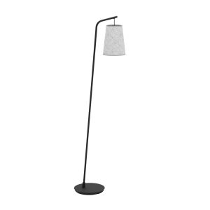 EGLO staande lampen Alsager – e27 – zwart