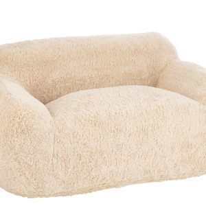 J-Line sofa Shearl – polyester – creme – large J-Line sofa Shearl – polyester – creme – large