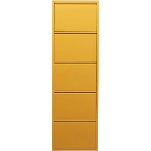 Kare Design Schoenenkast Caruso – geel – 5 laden Kare Design Schoenenkast Caruso – geel – 5 laden