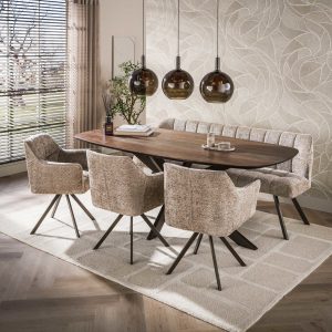 Giga Meubel Eettafel Arhus Solid – Deens Ovaal Bruin Hout – 215x105x77 Giga Meubel Eettafel Arhus Solid – Deens Ovaal Bruin Hout – 215x105x77
