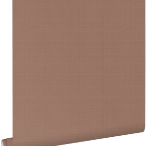 ESTAhome behang linnenstructuur terracotta roze – 53 cm x 10.05 m – 13