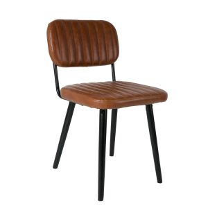 Housecraft Living Jake Worn Eetkamerstoel Kunstleer Bruin Housecraft Living Jake Worn Eetkamerstoel Kunstleer Bruin