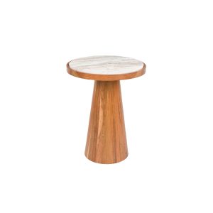 Housecraft Living Mees Bijzettafel Rond 40 cm Marmer/ Hout – Bruin Housecraft Living Mees Bijzettafel Rond 40 cm Marmer/ Hout – Bruin