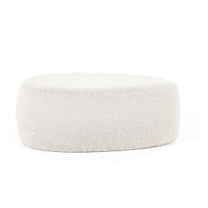 FurniLux Poef Liby groot – beige copenhagen – 90x70x35 cm