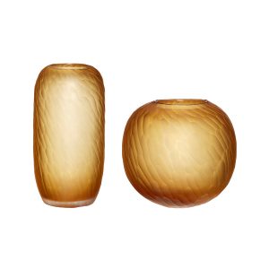 Hübsch vazen Molecule – glas – ø20xh19, ø15xh30cm