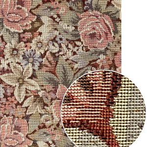 ESTAhome fotobehang geborduurd bloemmotief roze en groen – 200 x 279 c ESTAhome fotobehang geborduurd bloemmotief roze en groen – 200 x 279 c