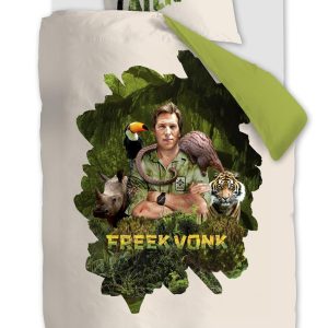 FREEK VONK dekbedovertrek Laterrr – 140×200 cm – zand FREEK VONK dekbedovertrek Laterrr – 140×200 cm – zand