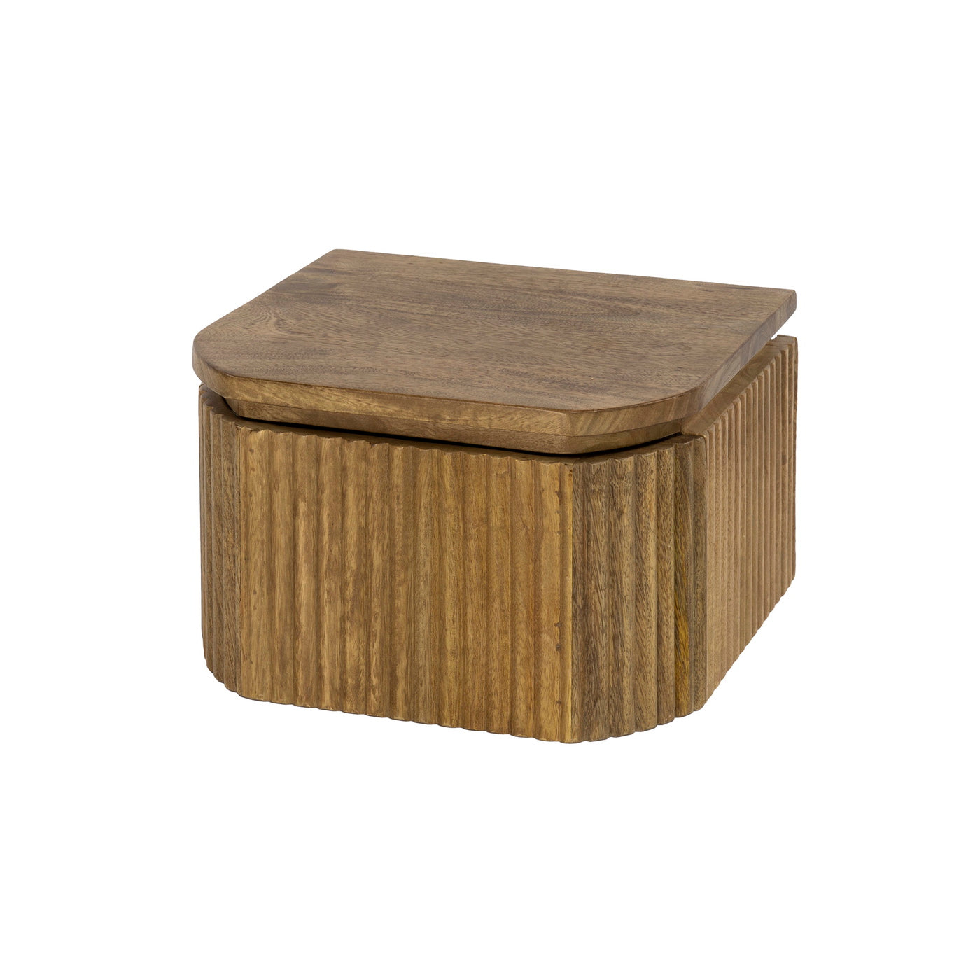 Giga Meubel Zwevend Nachtkastje Wave - Hout - 32x30x19cm