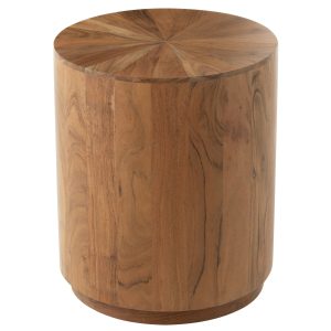 J-Line bijzettafel Rond – hout – naturel