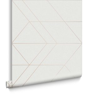 Graham & Brown Vliesbehang – Balance White Rose Gold – 10mx53cm