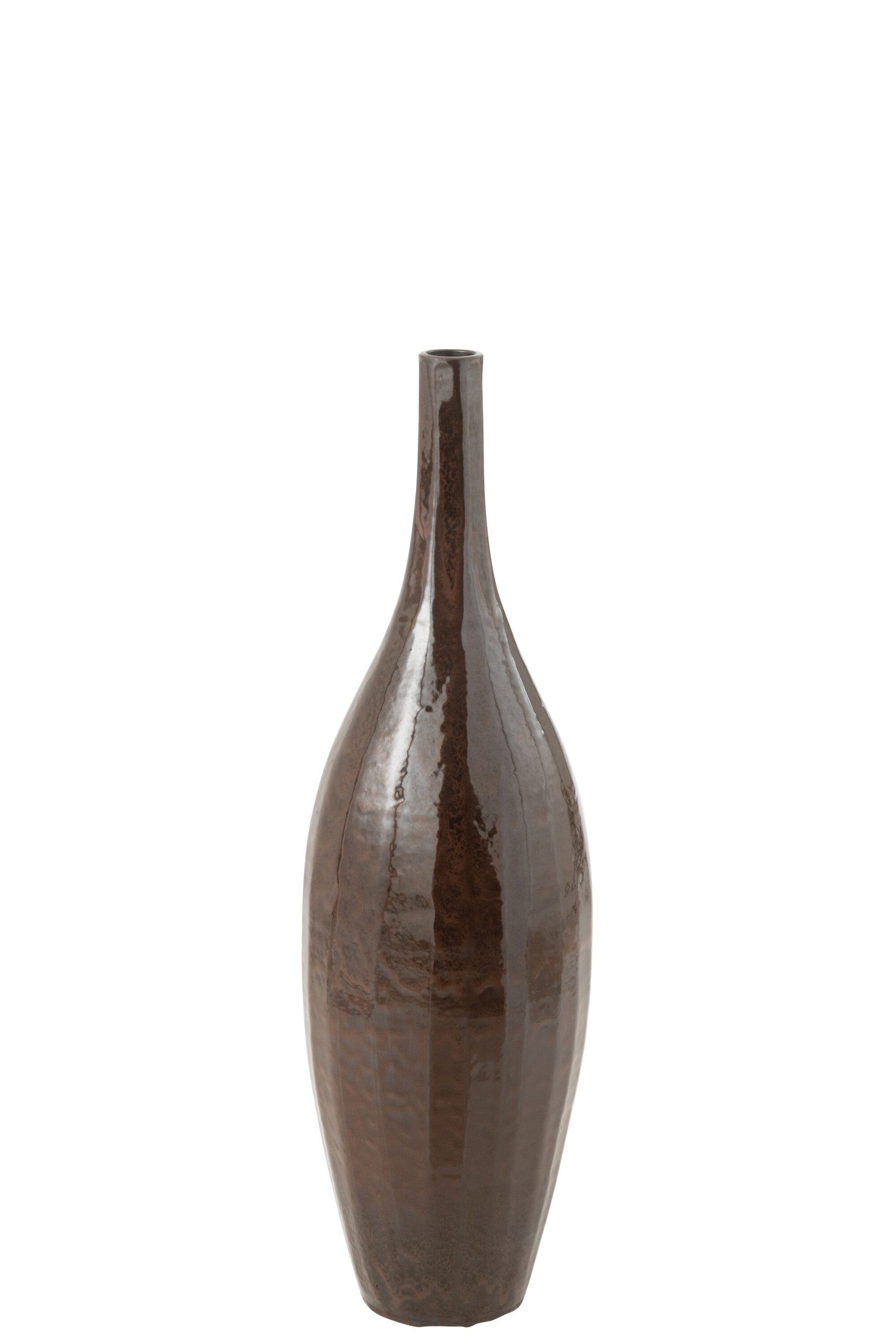 J-Line vaas Fles Blinkend - terra - bruin - medium - 93 cm hoog
