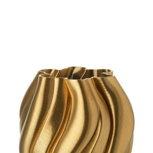 J-Line vaas 3D Print Onregelmatig – porselein – goud
