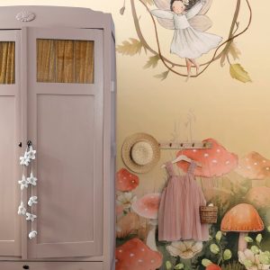 ESTAhome fotobehang elfjes geel, groen en roze – 250 x 279 cm – 159497 ESTAhome fotobehang elfjes geel, groen en roze – 250 x 279 cm – 159497