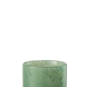 J-Line theelichthouder Jade – glas – groen – small