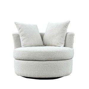 Giga Meubel Fauteuil Thony – Metaal/Bouclé – Beige Giga Meubel Fauteuil Thony – Metaal/Bouclé – Beige
