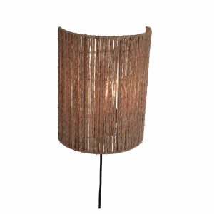 GOOD&MOJO wandlamp Iguazu – bruin – Ø15cm