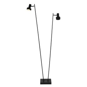 Freelight vloerlamp Lunata – 2 lichts – 20 x 140 cm – zwart Freelight vloerlamp Lunata – 2 lichts – 20 x 140 cm – zwart