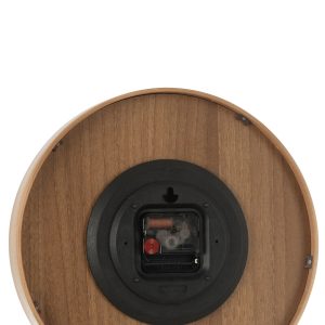 J-Line klok – multiplex/hout – donker naturel – small – Ø 30 cm J-Line klok – multiplex/hout – donker naturel – small – Ø 30 cm
