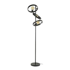 Giga Meubel Vloerlamp Hover – Zwart Metaal – 3-Lichts – 40x40x155cm