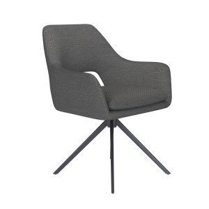 Housecraft Living Mos Eetkamerstoel Draaibaar Metaal Grijs