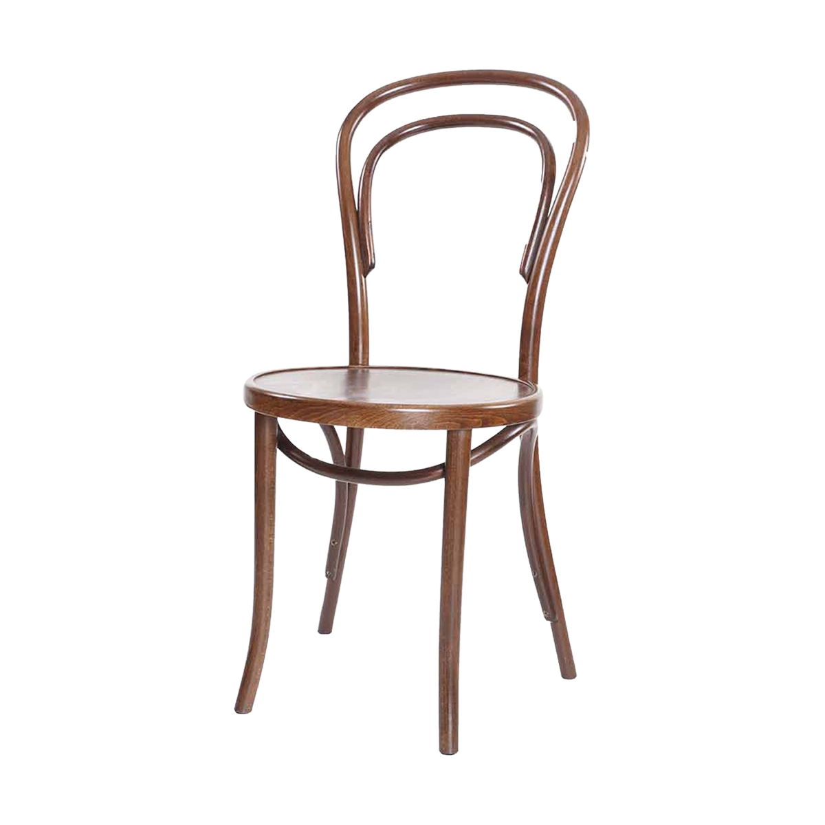 Fameg Vienna Thonet No.14 Houten Bistrostoel Walnoot