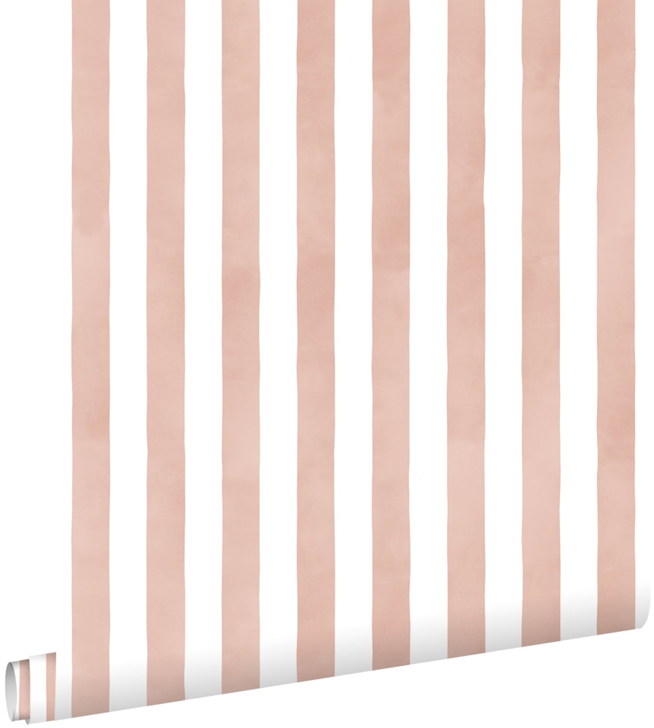 ESTAhome behang strepen terracotta roze en wit - 53 cm x 10.05 m - 131