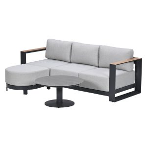 Garden Impressions Loungeset Malakka 3-delig – light teak look