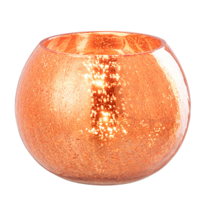 J-Line theelichthouder Bal Craquelé – glas – goud – large