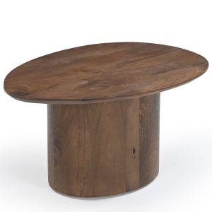 Giga Meubel Salontafel Nara – Organisch Donkerbruin Hout – 80x55x38cm