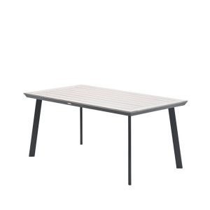 Vigo tafel – 160×90 cm – carbon black – light teak Vironwood Vigo tafel – 160×90 cm – carbon black – light teak Vironwood