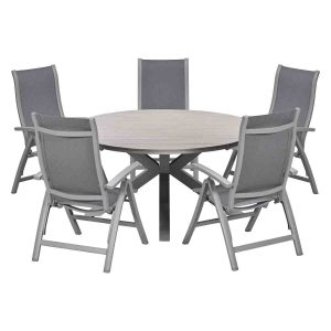 Garden Impressions Tuinset Hilly 6-delig taupe verstelbaar – Tulli tui